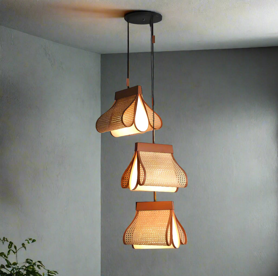 Rattan Pendant Light for Living Room | Hanging Lamp - pixie 2.0 by Akway