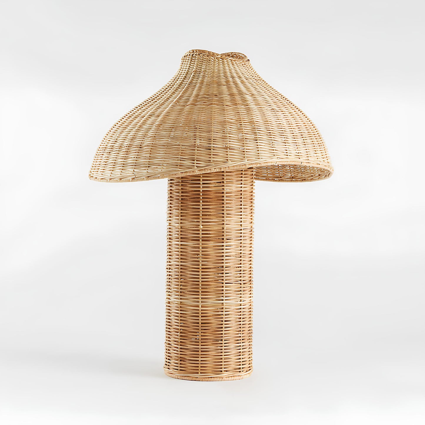 Rattan Table lamp for Living room | Bamboo Bedside table lamp | Cane Table lamp -Anant - Akway