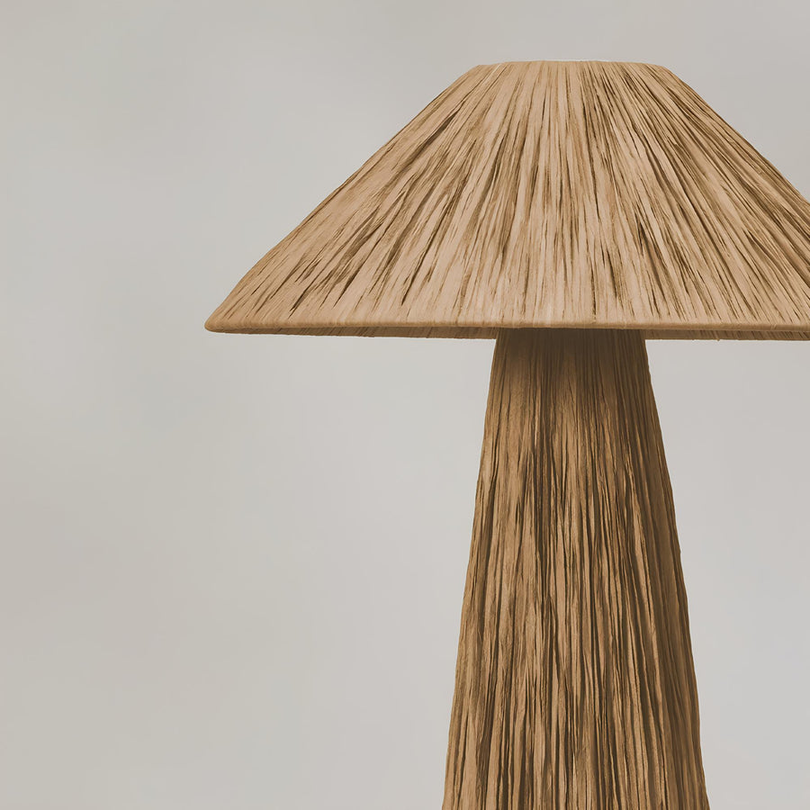 Rattan Table lamp for Living room | Bamboo Bedside table lamp | Cane Table lamp - Anala by Akway
