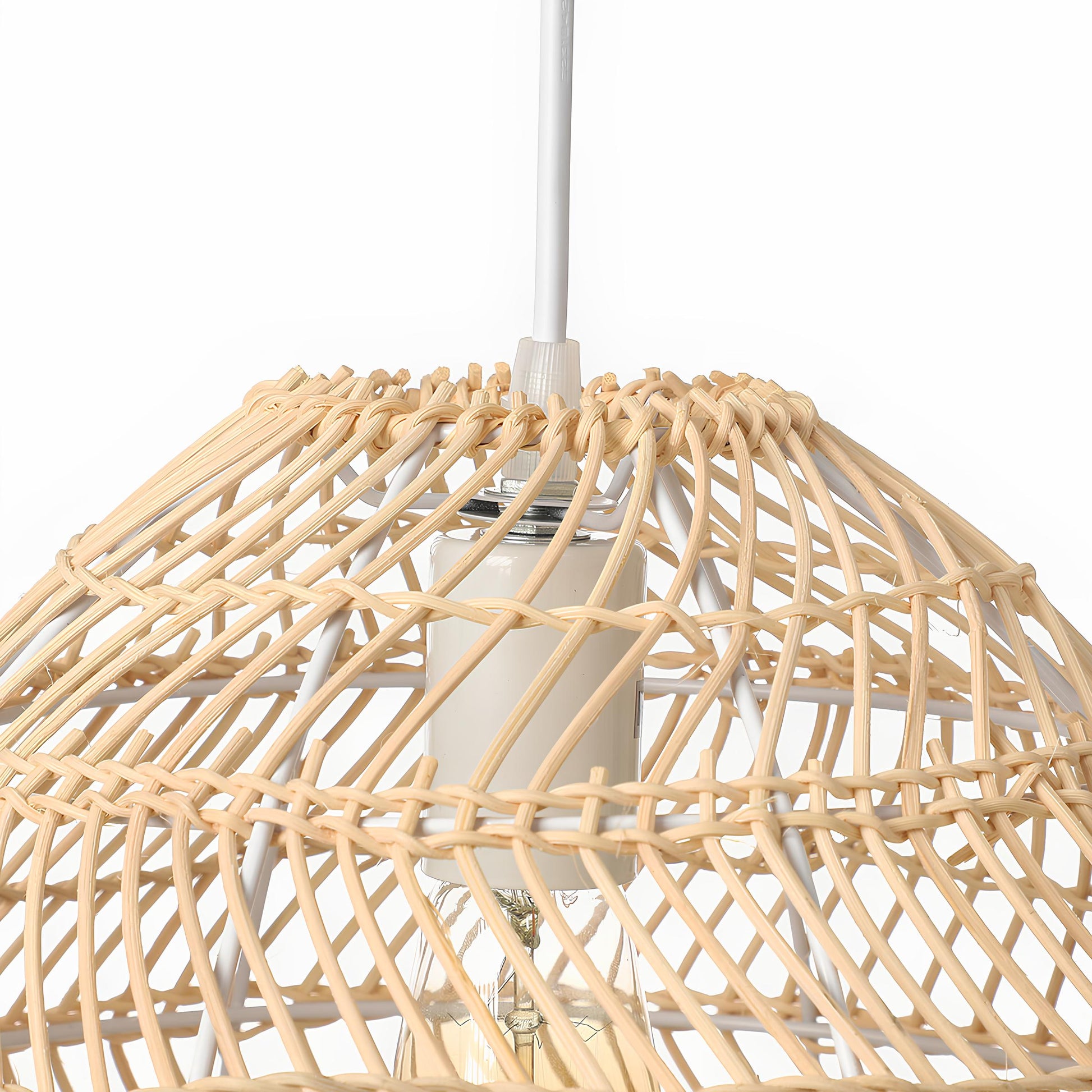 Bamboo Hanging lamp for Living Room | Rattan Pendant light | Cane ceiling light - Kevin - Akway