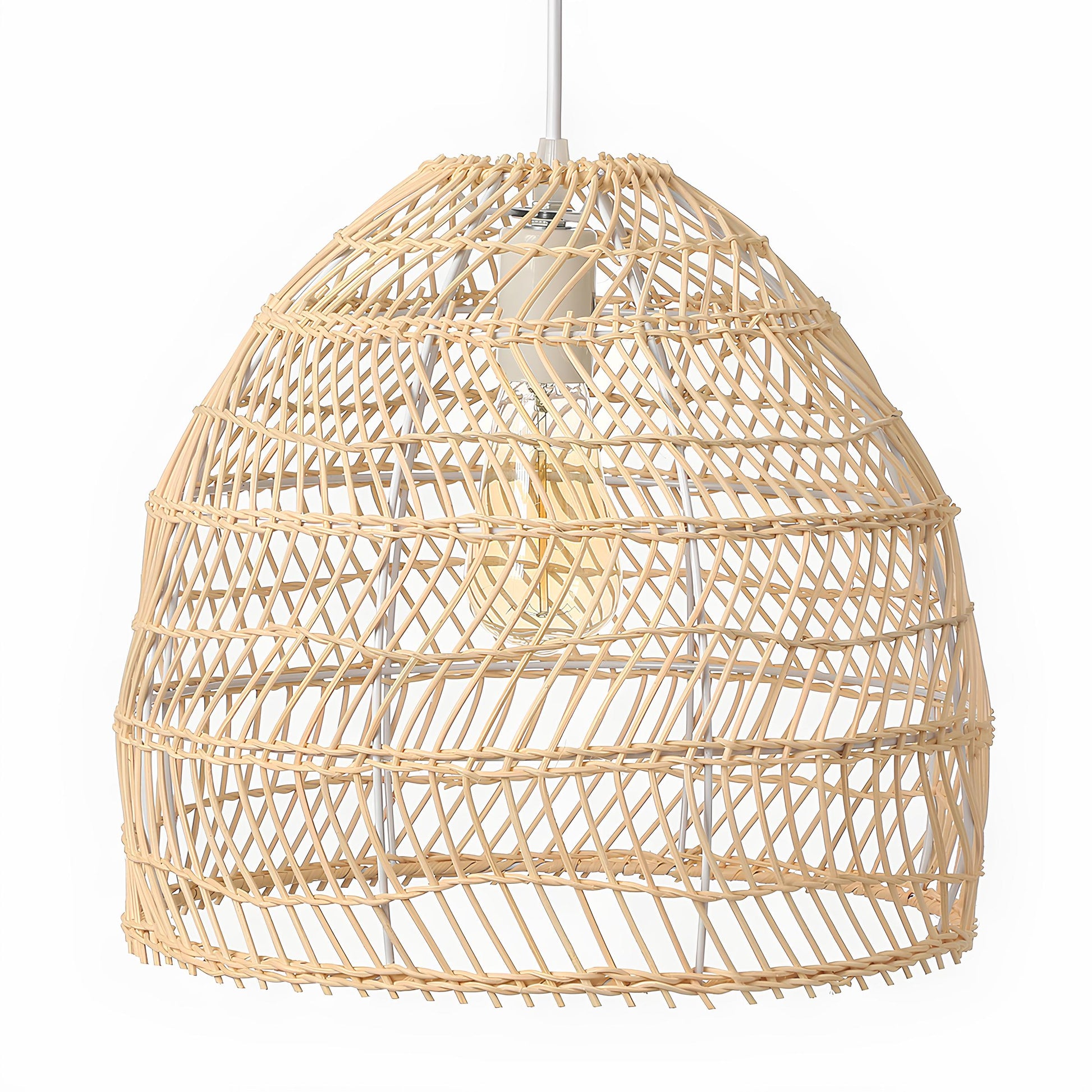 Bamboo Hanging lamp for Living Room | Rattan Pendant light | Cane ceiling light - Kevin - Akway