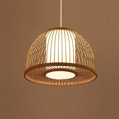 Rattan Hanging lamp for Living Room | Cane Pendant light | Wicker ceiling light - Ley