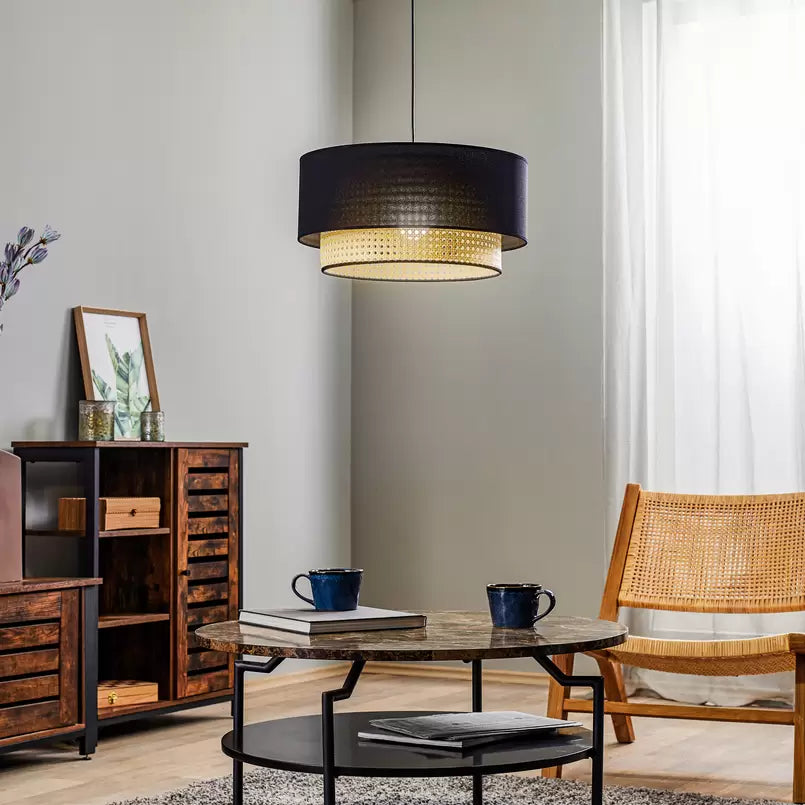 Rattan Pendant Light for Living Room 12 Inch - Nandini by Akway