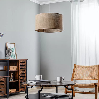 Jute Pendant Light for Living Room | Jute Hanging Lamp - Jasmit