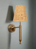 Rattan Wall Lamp for Hallway | Cane Wall Sconce - Jalsa