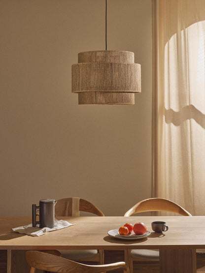 Bamboo Hanging lamp for Living Room | Rattan Pendant light | Cane ceiling light - Devesh - Akway