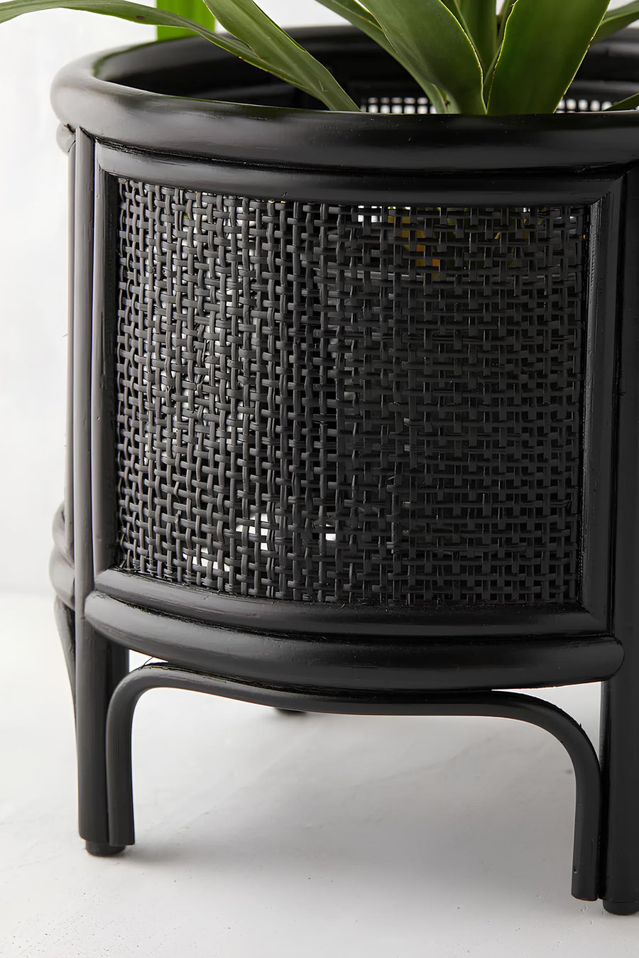 Rattan Plant Pot | Cane Flower Pot with Stand - Adah by Akway