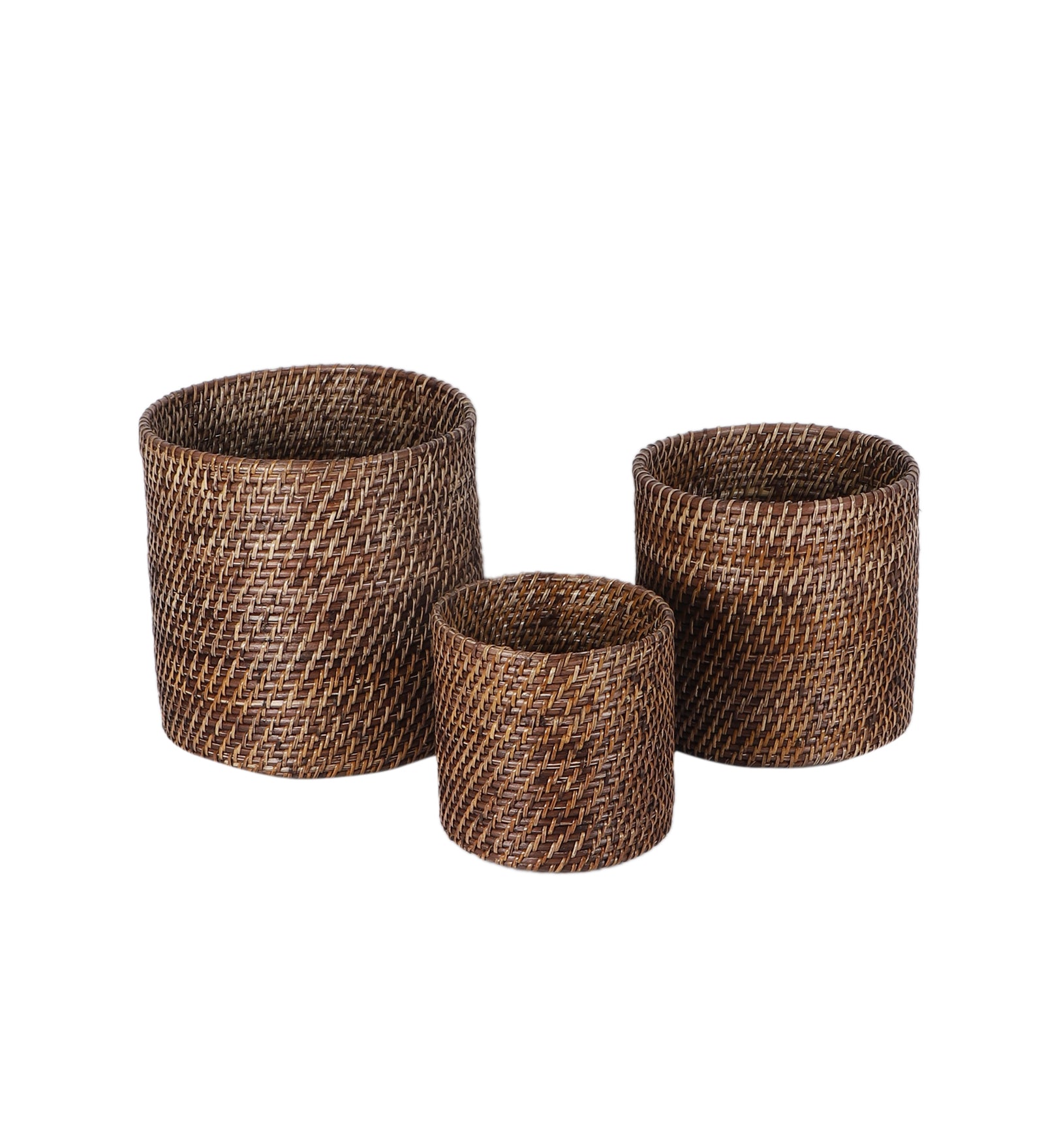 Rattan Planter | Cane Laundry Bin | Bamboo toy Storage - Mahika - Akway