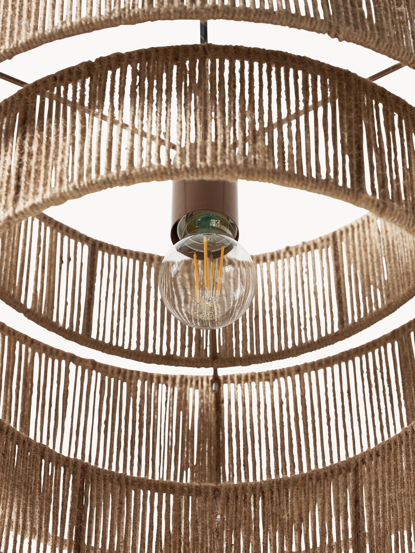 Bamboo Hanging lamp for Living Room | Rattan Pendant light | Cane ceiling light - Devesh - Akway