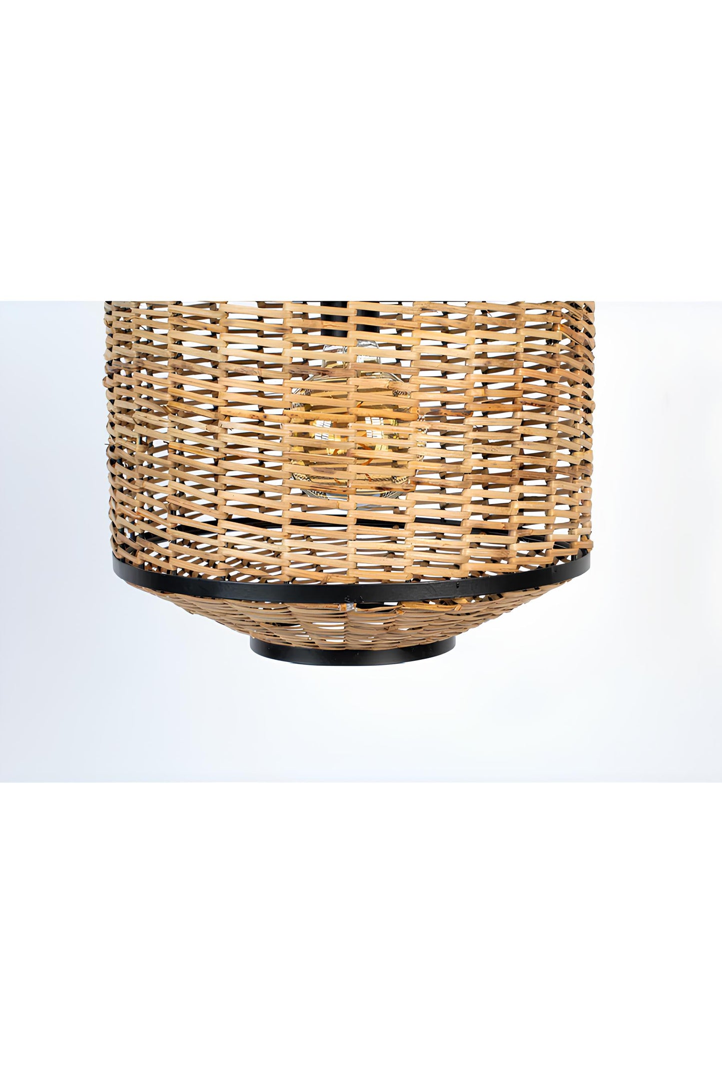 Bamboo Hanging lamp for Living Room | Rattan Pendant light | Cane ceiling light - Taksh - Akway