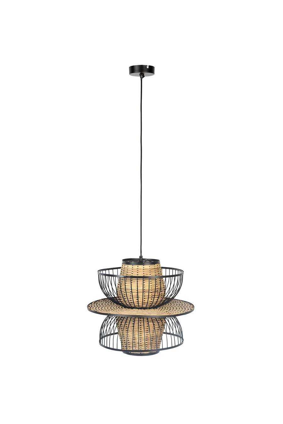 Bamboo Pendant Light for Living Room - Yash by Akway