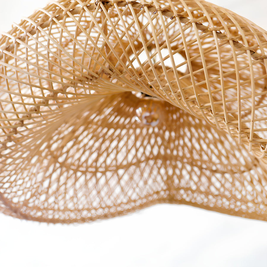 Bamboo Pendant Light for Living Room 14 Inch - Anang by Akway