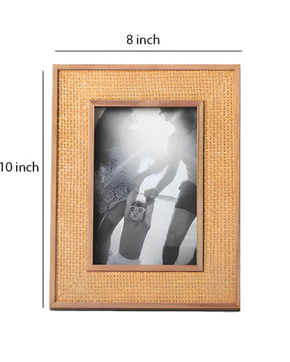 Rattan Photo Frame | Cane Photo Frame | Bamboo Photo Frame - Navya