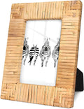 Rattan Photo Frame 4x6 Inch for Home - Adah