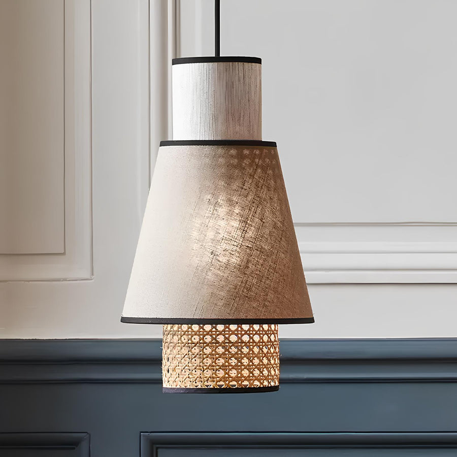 Rattan Pendant Light for Living Room 25cm - Astara by Akway