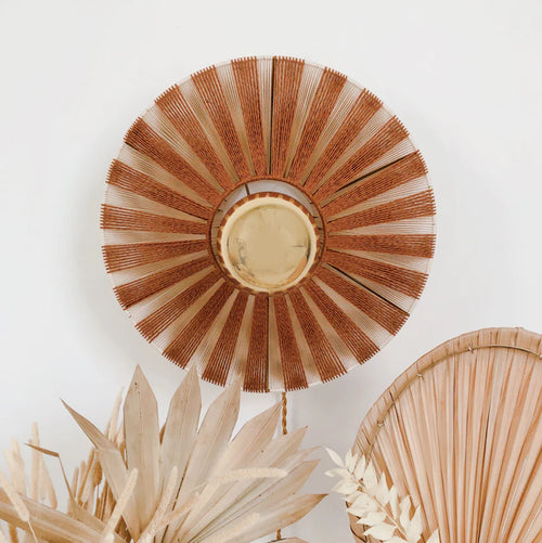 Jute Wall Lamp for Bedroom | Natural Wall Sconce - Bhuv
