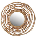 Rattan Wall Mirror for Living Room - Ishana