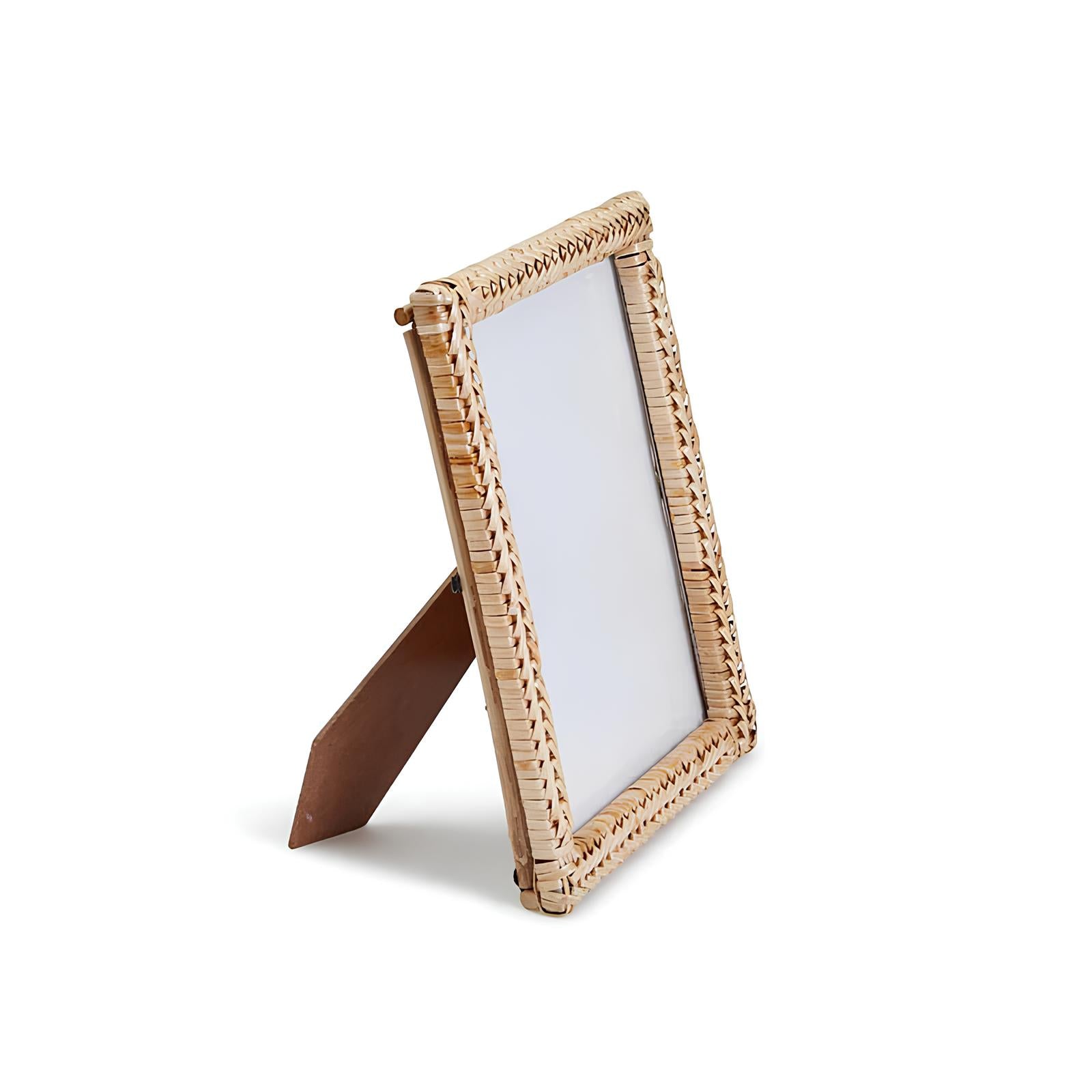 Rattan Photo Frame | Cane Photo Frame | Bamboo Photo Frame - Shrishti - Akway