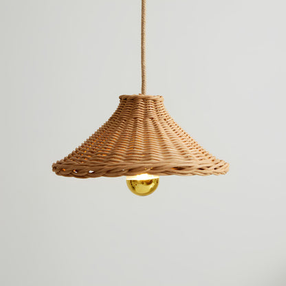 Bamboo Hanging lamp for Living Room | Rattan Pendant light | Cane ceiling light - Jivan - Akway