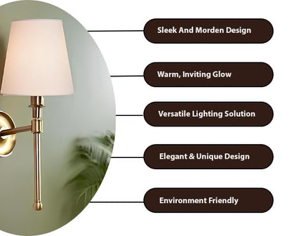 Wall Lamp For Living Room | Modern Wall Light - Devika by Akway