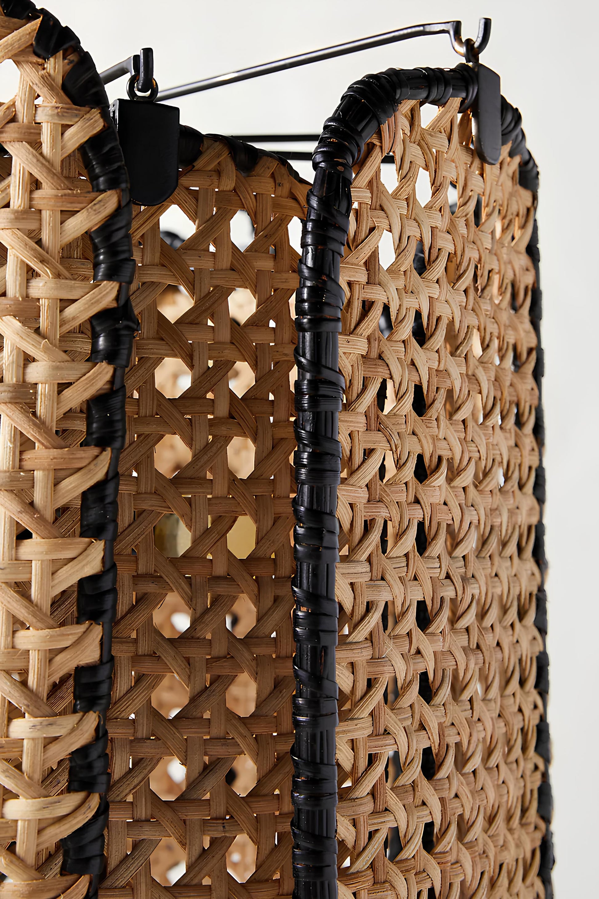 Bamboo Hanging lamp for Living Room | Rattan Pendant light | Cane ceiling light - Soma - Akway