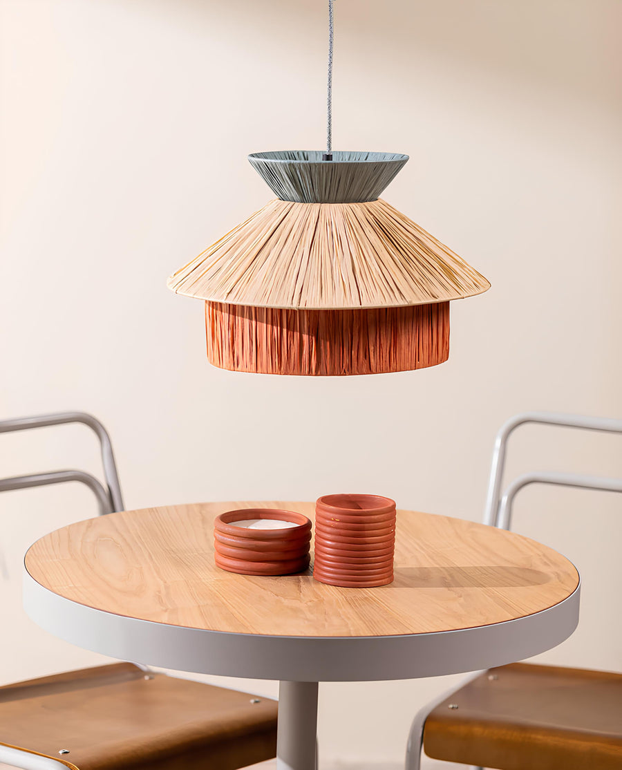 Raffia Hanging Light for Living Room - Lavanya by Akway