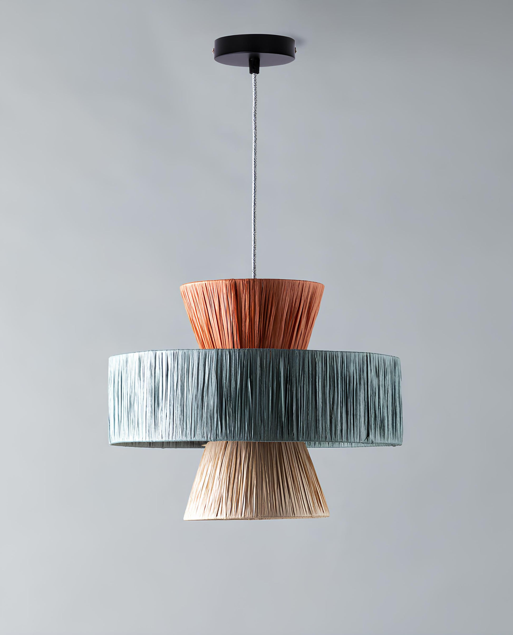 Bamboo Hanging lamp for Living Room | Rattan Pendant light | Cane ceiling light - Samaira - Akway