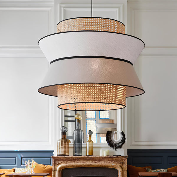 Rattan Pendant Light for Living Room 45cm - Raya by Akway