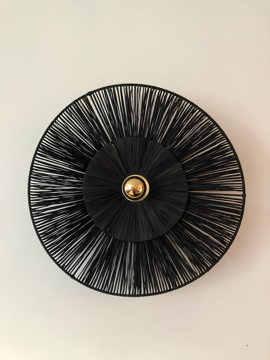 Bamboo Wall lamps For Living Room | Rattan Wall scones | Wicker Wall Lamps | Cane Wall Scones - Ishita - Akway Lighting > Wal