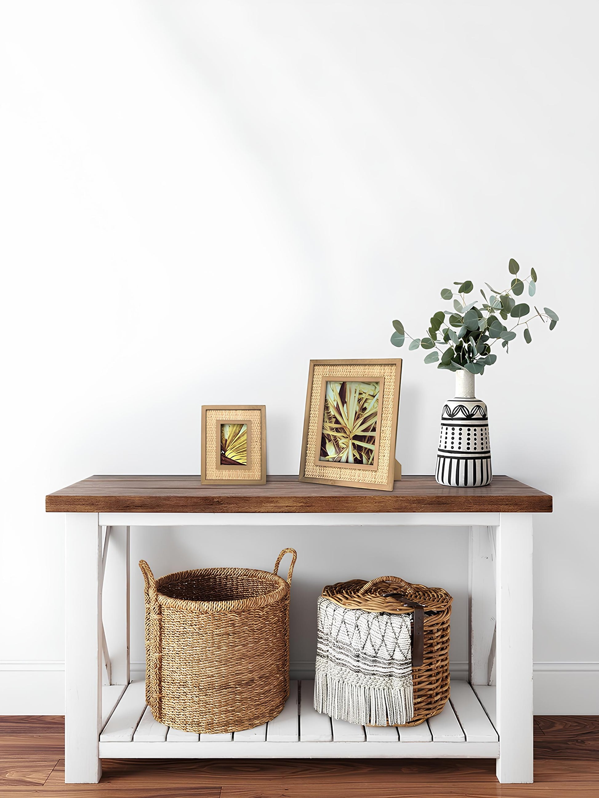 Rattan Photo Frame | Cane Photo Frame | Bamboo Photo Frame - Anaisha - Akway