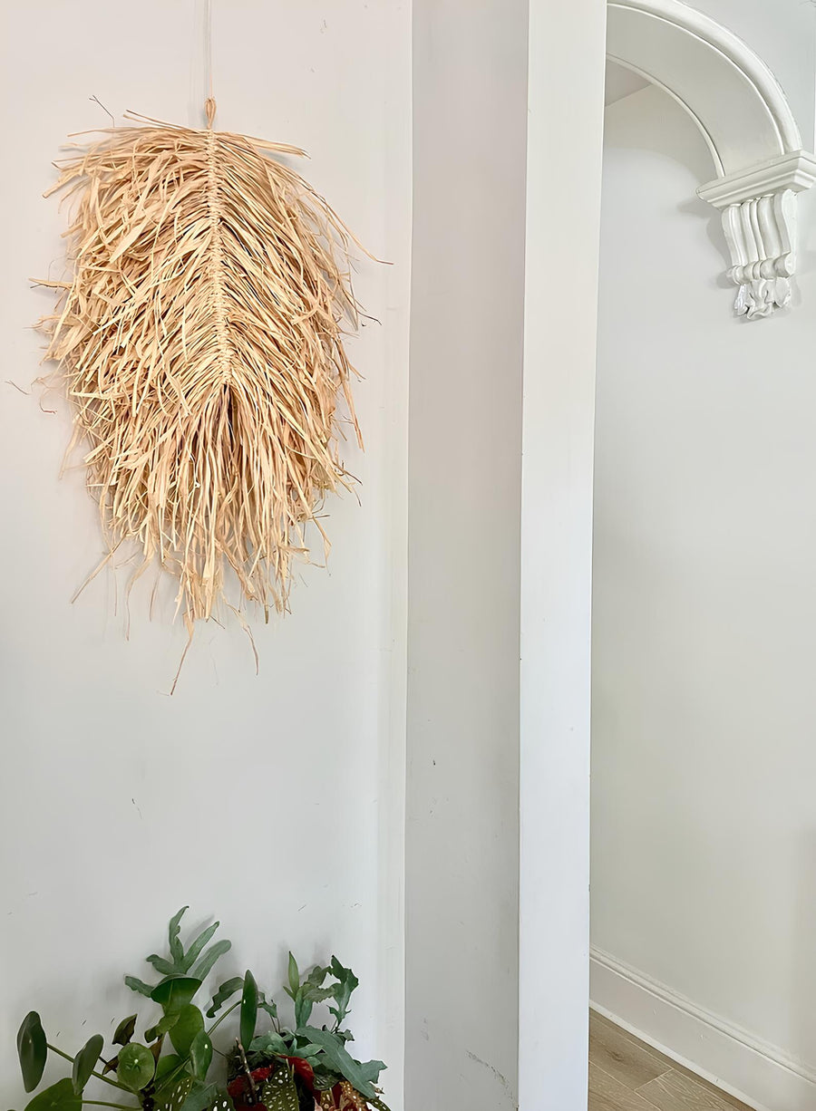 Wicker Wall Basket | Rattan Wall Decor | Bamboo Basket Decor - Ananya - Akway