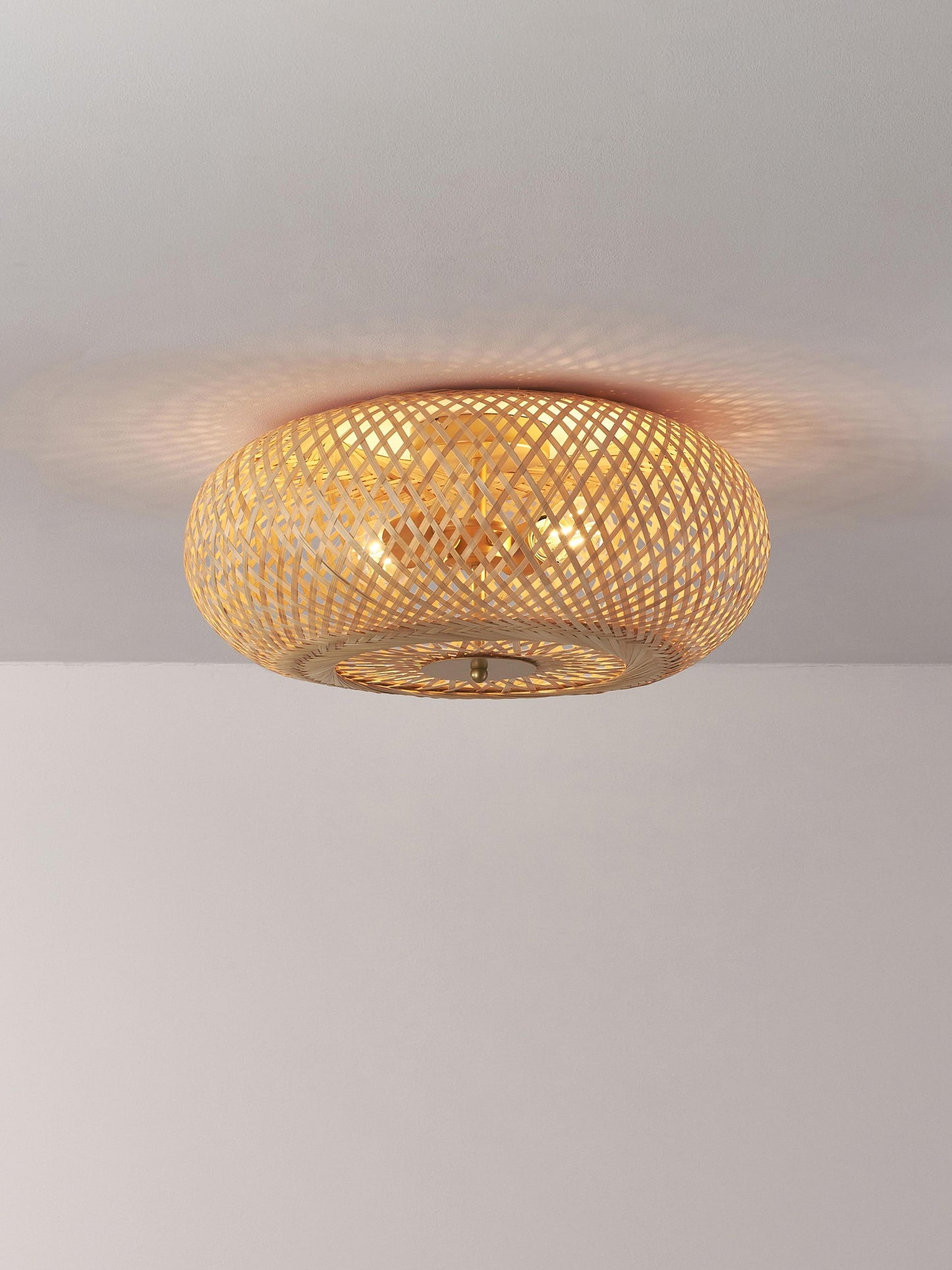 Bamboo Hanging lamp for Living Room | Rattan Pendant light | Cane ceiling light - Shyla - Akway