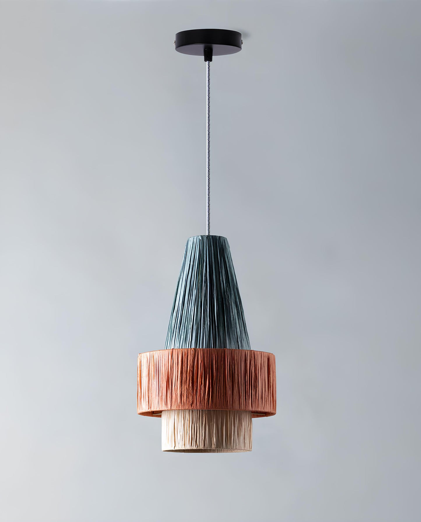 Bamboo Hanging lamp for Living Room | Rattan Pendant light | Cane ceiling light - Tanya - Akway