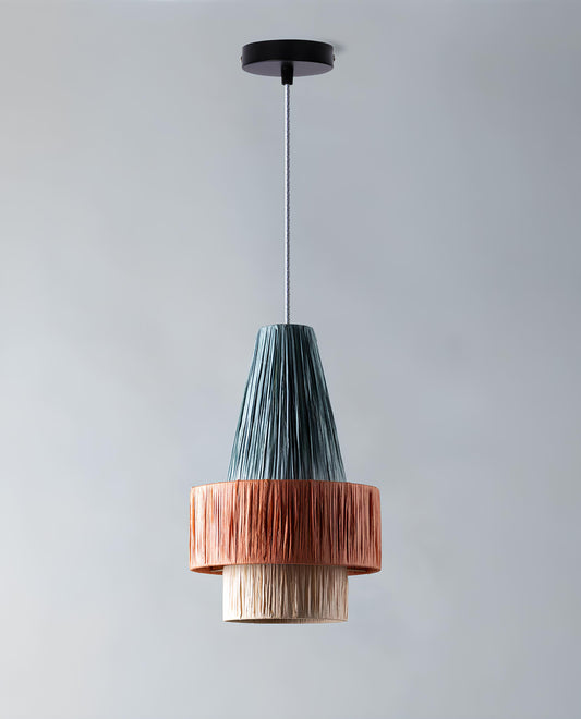 Bamboo Hanging lamp for Living Room | Rattan Pendant light | Cane ceiling light - Tanya - Akway