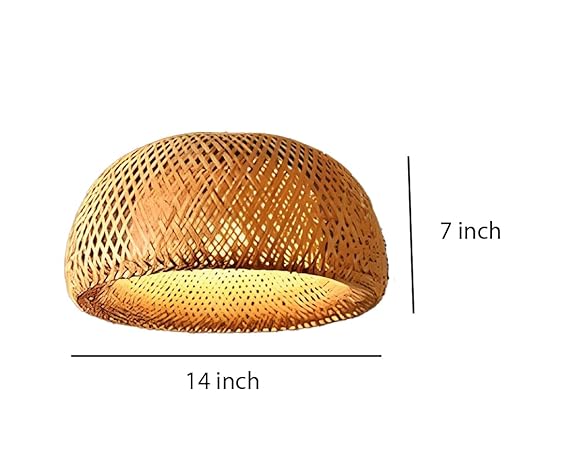 Bamboo Hanging lamp for Living Room | Rattan Hanging lamp | DOME by Akway - Lighting > Pendant Lights
