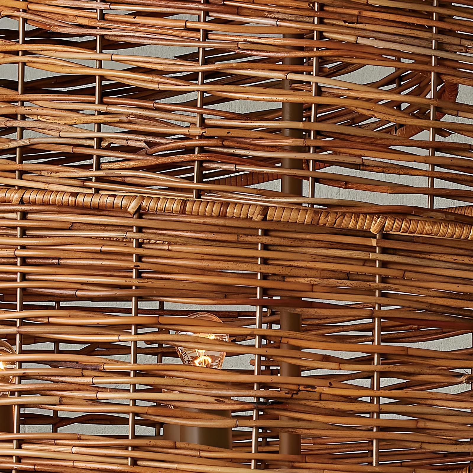 Bamboo Hanging lamp for Living Room | Rattan Pendant light | Cane ceiling light - Anaka - Akway