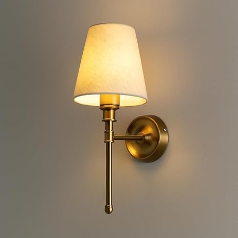 Modern Fabric Wall Lamp for Living Room | Decorative Wall Light - Devika