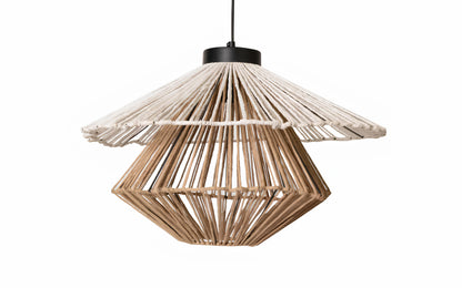 Bamboo Hanging lamp for Living Room | Rattan Pendant light | Cane ceiling light - Alka - Akway