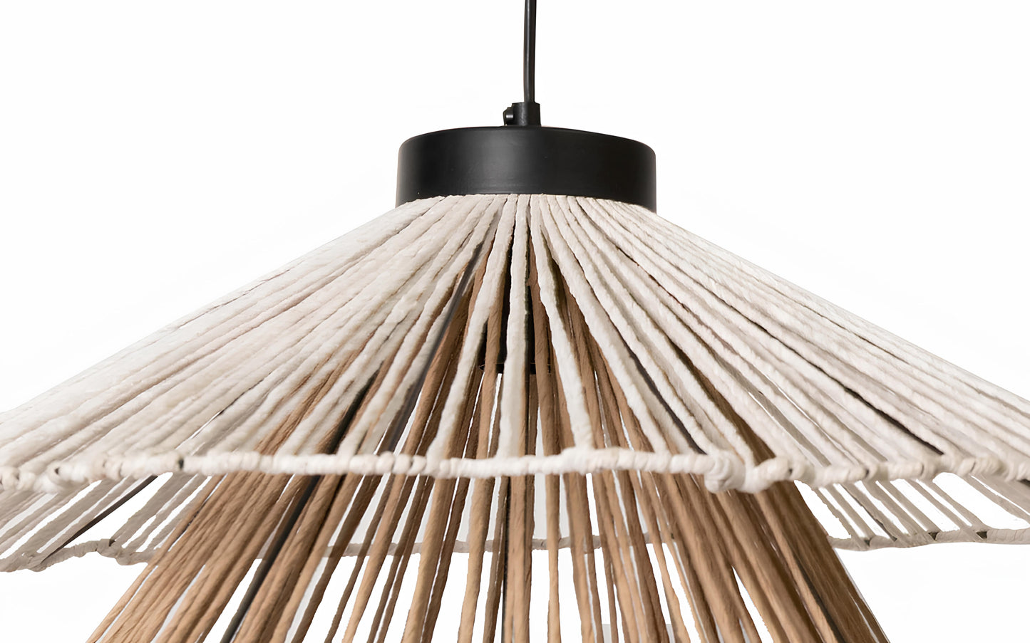 Bamboo Hanging lamp for Living Room | Rattan Pendant light | Cane ceiling light - Alka - Akway