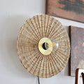 Jute Wall Lamp for Hallway | Bamboo Wall Sconce - Asmee
