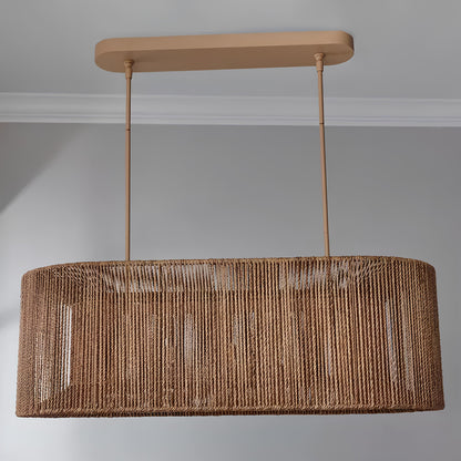Rattan Hanging lamp for Living Room | Cane Pendant light | Wicker ceiling light - Saud