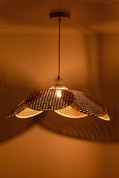 Bamboo Hanging lamp for Living Room | Rattan Pendant light | Cane ceiling light - Asmee - Akway