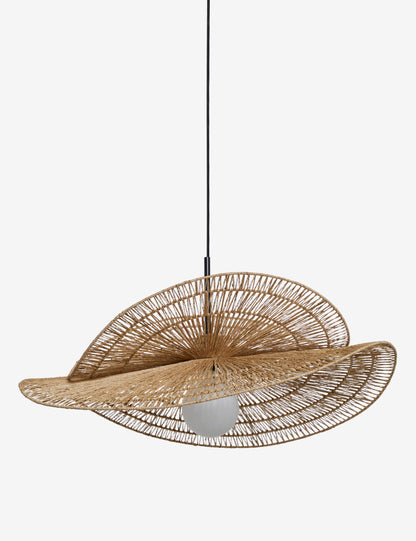 Bamboo Hanging lamp for Living Room | Rattan Pendant light | Cane ceiling light - Arshia - Akway