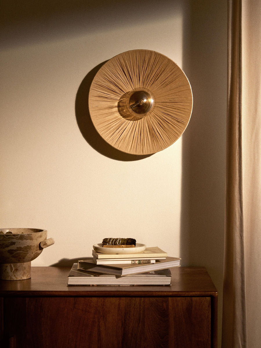 Bamboo Wall lamps For Living Room | Rattan Wall scones | Wicker Wall Lamps | Cane Wall Scones - Hem - Akway Lighting > Wall L