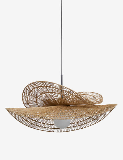 Bamboo Hanging lamp for Living Room | Rattan Pendant light | Cane ceiling light - Arshia - Akway