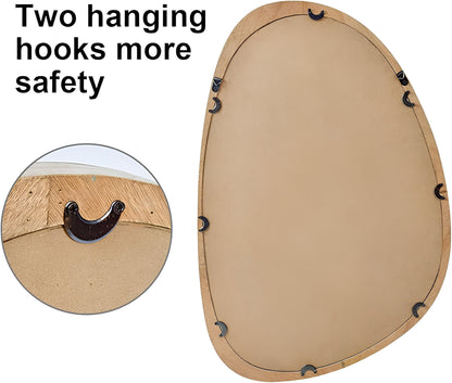 Bamboo Wall Mirror for living room | Cane Wall Mirror | Rattan Mirror - Bond