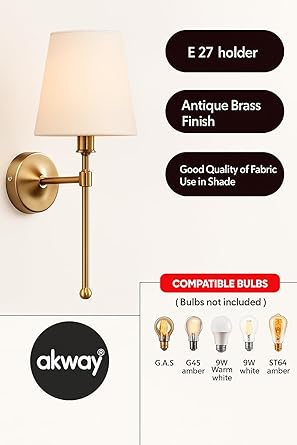 Wall Lamp For Living Room | Modern Wall Light - Devika by Akway
