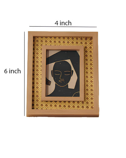 Rattan Photo Frame | Cane Photo Frame | Bamboo Photo Frame - Mirai - Akway Uncategorized (Image 2)