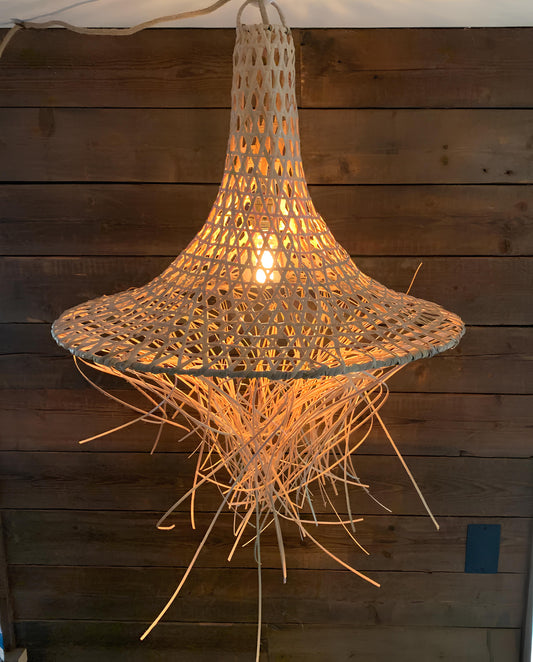 Rattan Hanging lamp for Living Room | Cane Pendant light | Wicker ceiling light - Siyal