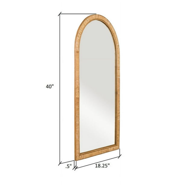Bamboo Wall Mirror for living room | Cane Wall Mirror | Rattan Mirror -Sadika